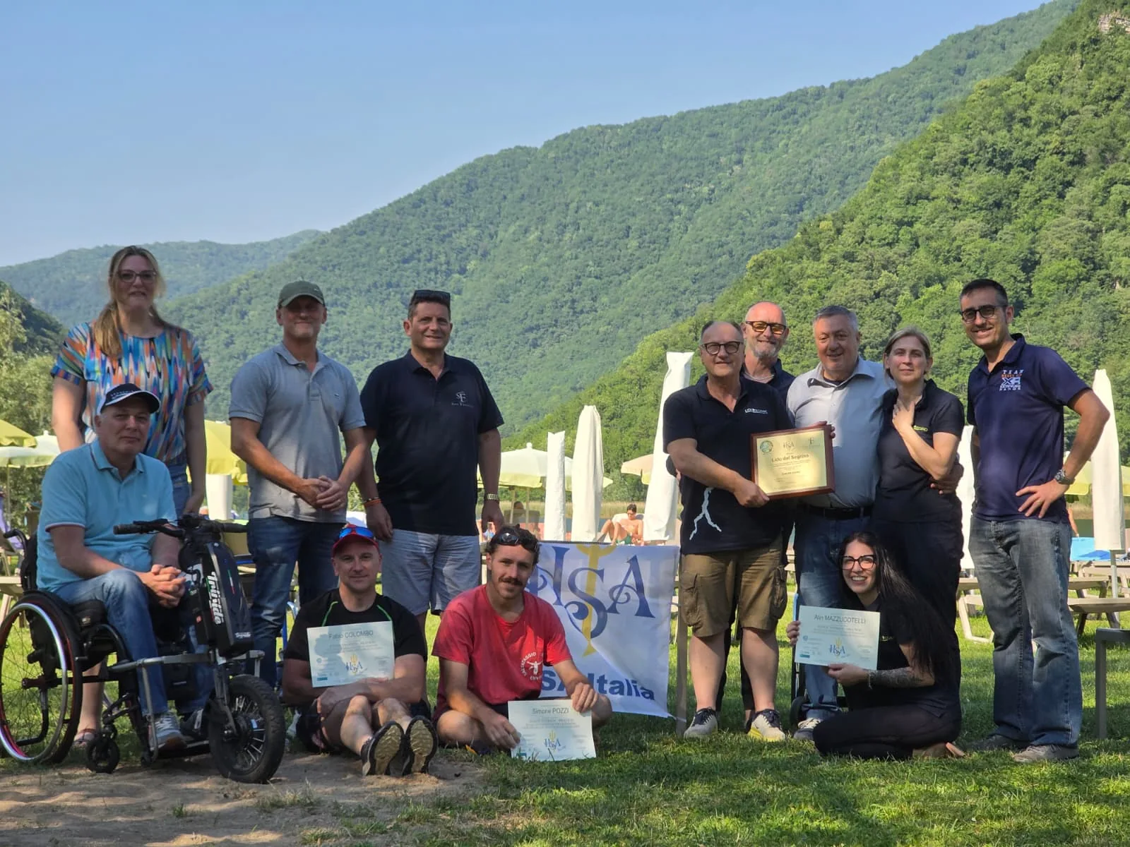 Gruppo e certificazioni legate all'accessibilit&agrave; del Lido del Segrino